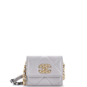 Chanel 19 Card Holder on Chain
